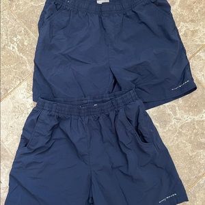 Set of two youth xl Columbia pfg backcast shorts